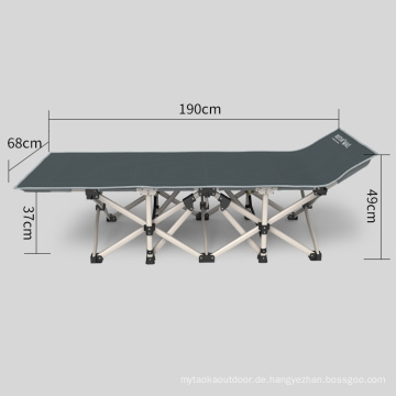 Moderne Erwachsene Portable Metall Stahlrohr Armee Militär Doppel Twill Gast Kinderbett Klappbett